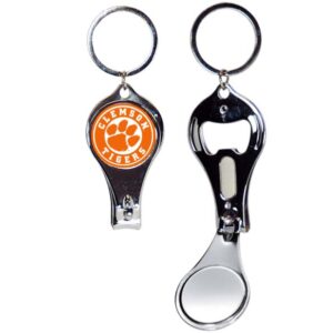 CLEMSON TIGERS KEYCHAIN NAILCLIPPER BULLSEYE