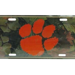 CLEMSON TIGERS CAR TAG CAMO