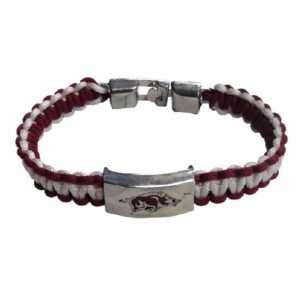 ARKANSAS RAZORBACKS BRACELET METAL BUCKLE