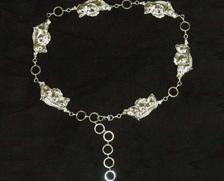 ARKANSAS RAZORBACKS LADIES BELT CONCHO