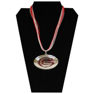 GEORGIA BULLDOGS JEWELRY NECKLACE CONCHO