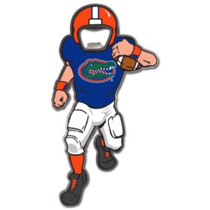 FLORIDA GATORS BOTTLE OPENER MAGNET METAL PLAYER