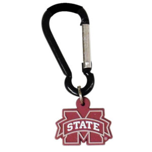 MISSISSIPPI STATE BULLDOGS KEYCHAIN CARABINER PVC