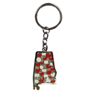 ALABAMA KEYCHAIN METAL MOSAIC