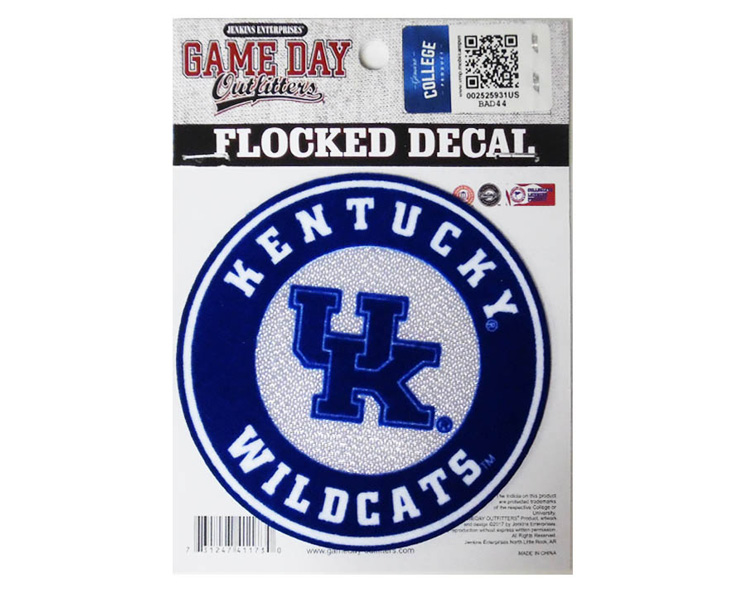 KENTUCKY WILDCATS STICKER DECAL FLOCKED