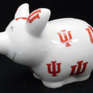 INDIANA HOOSIERS BANK PIGGY LOGO ALL OVER