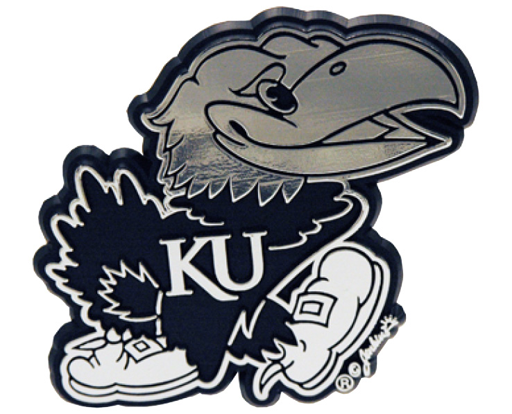 KANSAS JAYHAWKS CAR EMBLEM