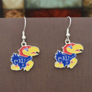 KANSAS JAYHAWKS EARRINGS FANTASTIC