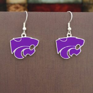 KANSAS STATE WILDCATS EARRINGS FANTASTIC