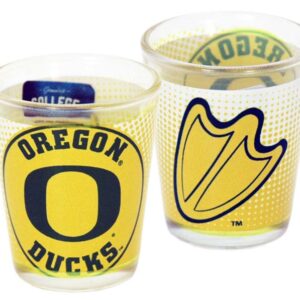 OREGON DUCKS SHOTGLASS DOT PATTERN