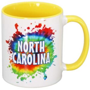 NORTH CAROLINA MUG TIE DYE