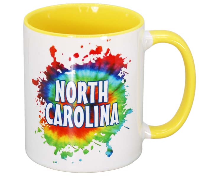 NORTH CAROLINA MUG TIE DYE