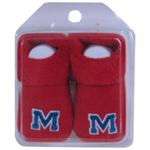 OLE MISS REBELS INFANT BOOTIE RED