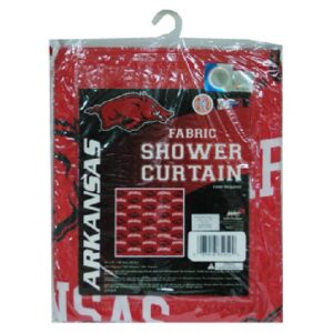 ARKANSAS RAZORBACKS BATH CURTAIN SHOWER