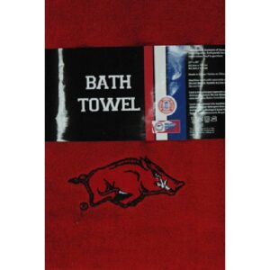 ARKANSAS RAZORBACKS BATH TOWEL 25 x 50