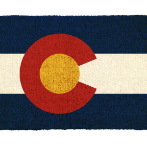 COLORADO DOOR MAT FLAG