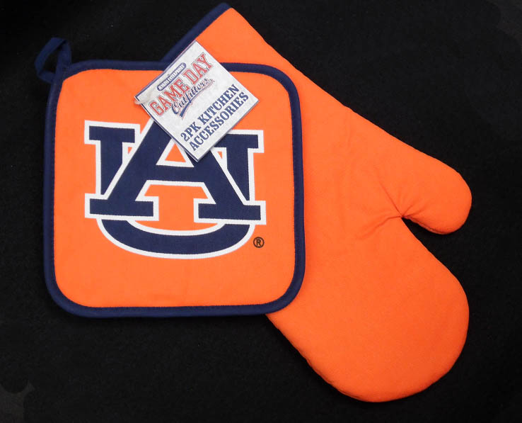 AUBURN TIGERS KITCHENWARE OVEN MITT & POT HOLDER