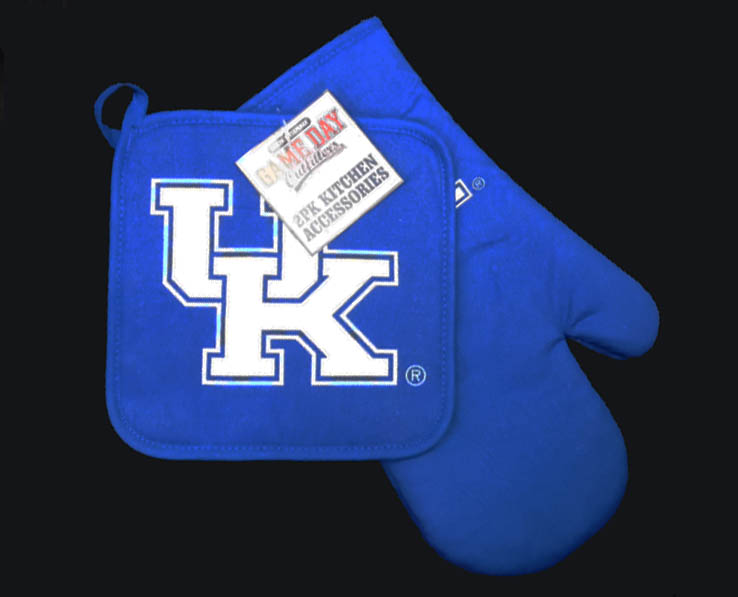 KENTUCKY WILDCATS KITCHENWARE OVEN MITT & POT HOLDER