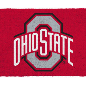 OHIO STATE BUCKEYES DOOR MAT TEAM COLORS