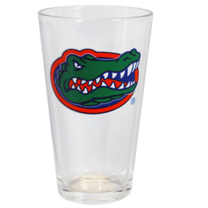 FLORIDA GATORS PINT GLASS LOGO
