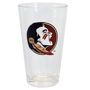 FLORIDA STATE SEMINOLES PINT GLASS LOGO