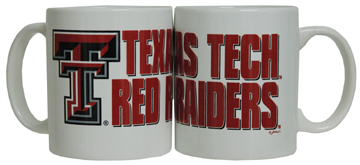 TEXAS TECH RED RAIDERS MUG WORDS