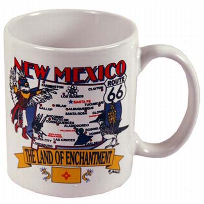 NEW MEXICO MUG STATE MAP