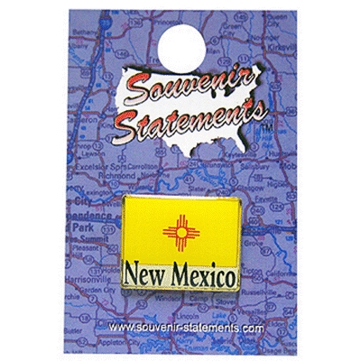 NEW MEXICO LAPEL PIN FLAG