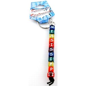 MISSISSIPPI KEYCHAIN BEADED