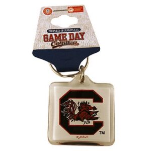 SOUTH CAROLINA GAMECOCKS KEYCHAIN LUCITE LOGO