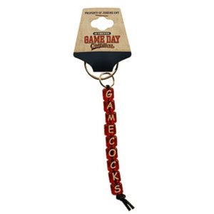 SOUTH CAROLINA GAMECOCKS KEYCHAIN BEADED GAMECOCKS SMALL