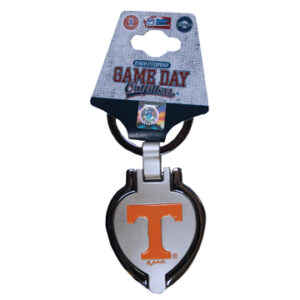 TENNESSEE VOLUNTEERS KEYCHAIN METAL HEART LOCKET
