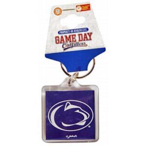 PENN STATE NITTANY LIONS KEYCHAIN LUCITE LOGO
