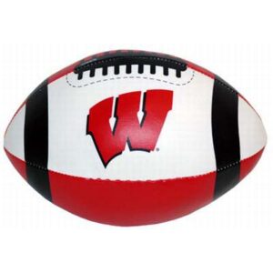 WISCONSIN BADGERS BALL FOOTBALL PVC