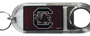 SOUTH CAROLINA GAMECOCKS KEYCHAIN LUCITE BTL OPENER