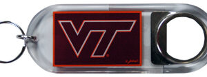 VIRGINIA TECH HOKIES KEYCHAIN LUCITE BTL OPENER
