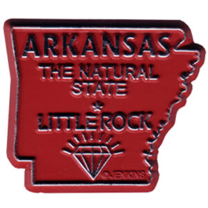 ARKANSAS MAGNET 2D 50 STATE RED