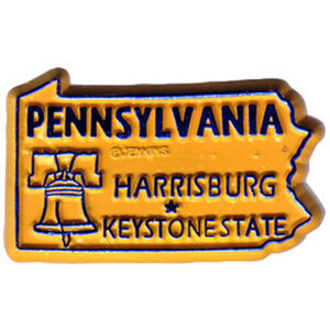 PENNSYLVANIA MAGNET 2D 50 STATE ORANGE