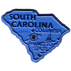 SOUTH CAROLINA MAGNET 2D 50 STATE BLUE