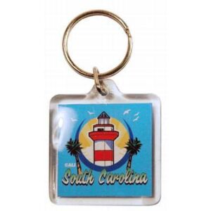 SOUTH CAROLINA KEYCHAIN LUCITE 3 VIEW