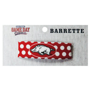 ARKANSAS RAZORBACKS LADIES HAIR BARRETTE