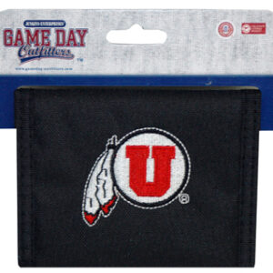 UTAH UTES MENS WALLET BIFOLD LOGO