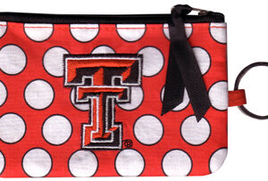 TEXAS TECH RED RAIDERS KEYCHAIN COIN PURSE ID
