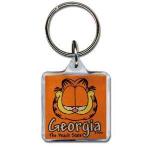 GEORGIA KEYCHAIN LUCITE GARFIELD HEAD