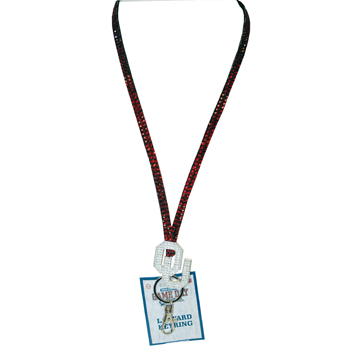 OKLAHOMA SOONERS KEYCHAIN LANYARD MAGIC GLITTER PENDANT