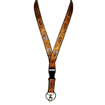 OKLAHOMA STATE COWBOYS KEYCHAIN LANYARD GLITTER