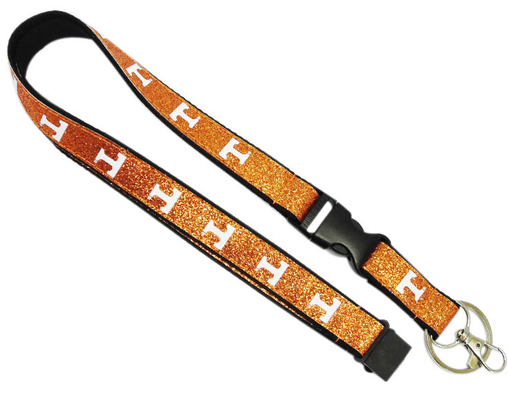 TENNESSEE VOLUNTEERS KEYCHAIN LANYARD GLITTER