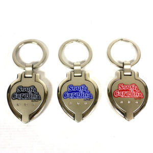 SOUTH CAROLINA KEYCHAIN METAL HEART LOCKET