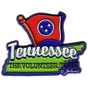TENNESSEE MAGNET 2D MAP & FLAG