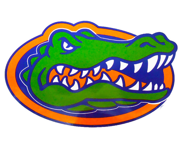 FLORIDA GATORS CAR MAGNET LARGE OVAL